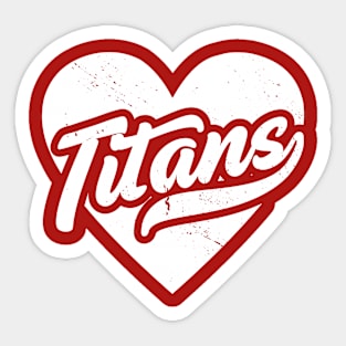 Vintage Titans School Spirit // High School Football Mascot // Go Titans Sticker